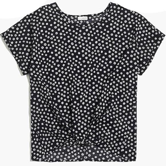 J. Crew Factory Tops - J.Crew Tie-front T-shirt